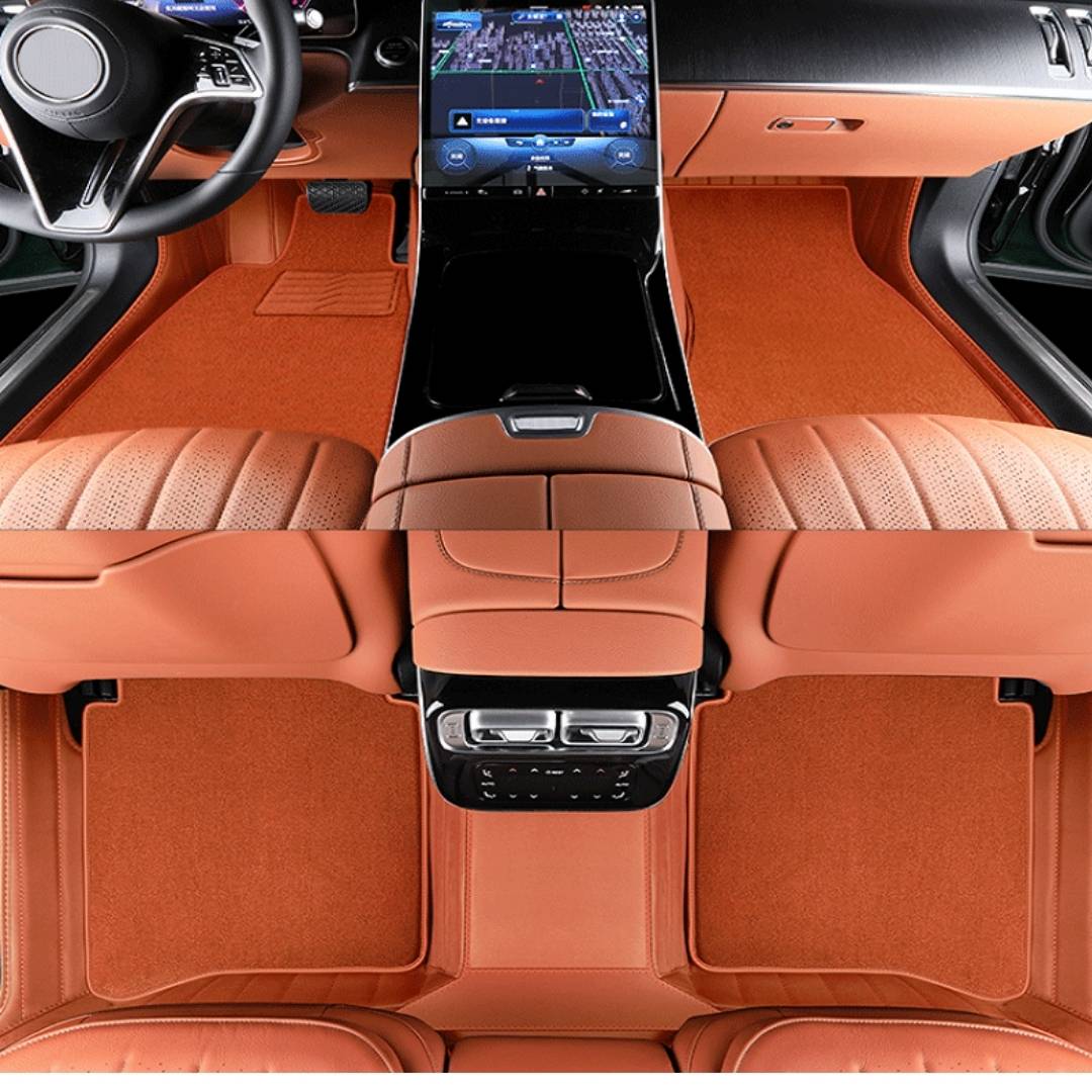 Dedicated Full Surround Pure Cowhide Car Foot Mats