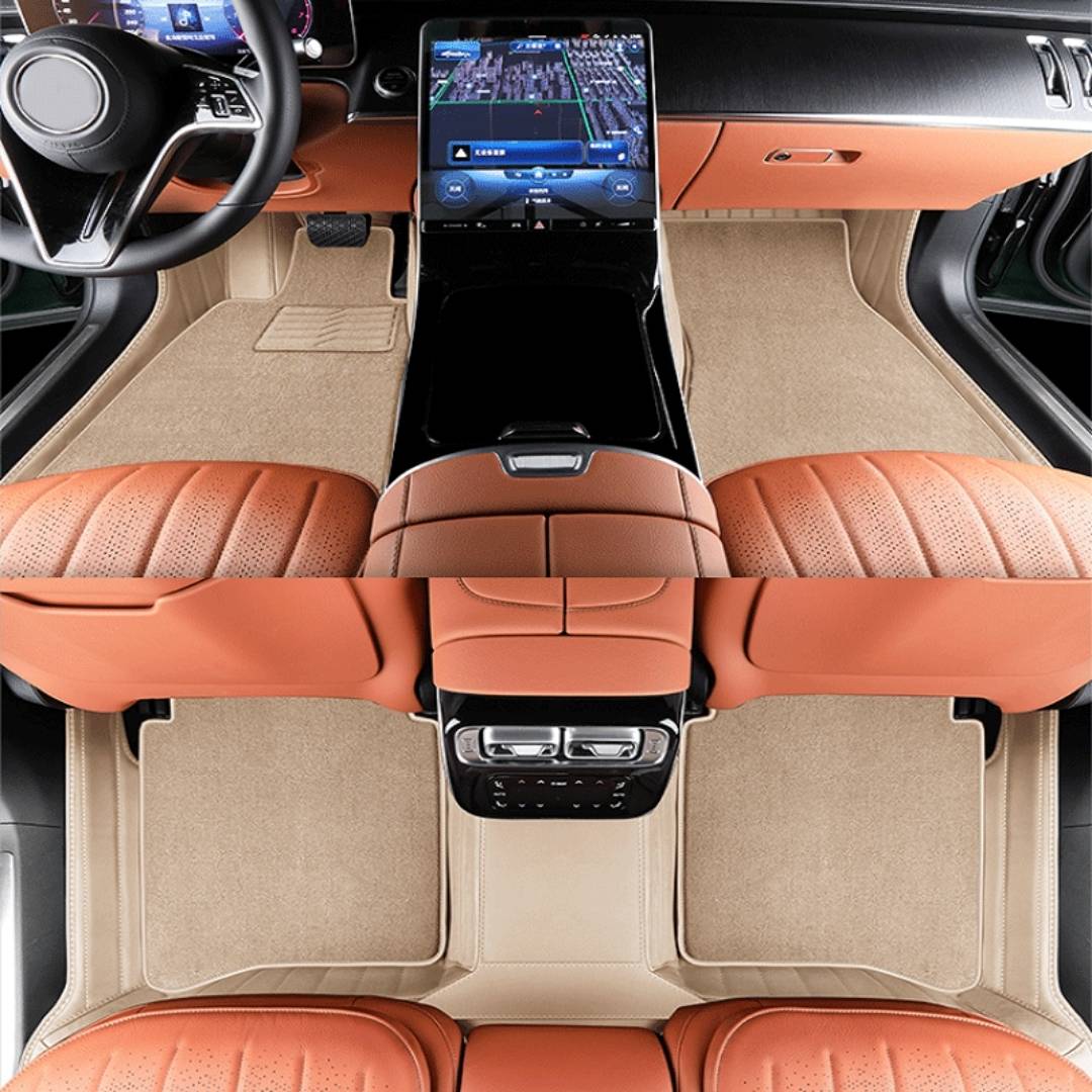 Dedicated Full Surround Pure Cowhide Car Foot Mats