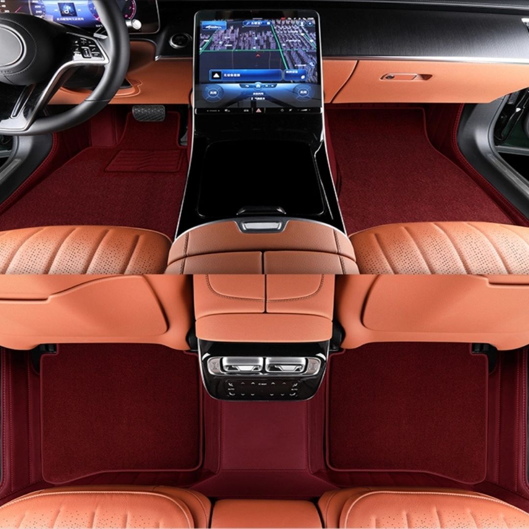 Dedicated Full Surround Pure Cowhide Car Foot Mats