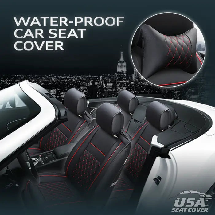Alexcar Full Set Universal Breathable Waterproof Vehicle Leather Cover For Cars Suv Pick-Up Truck