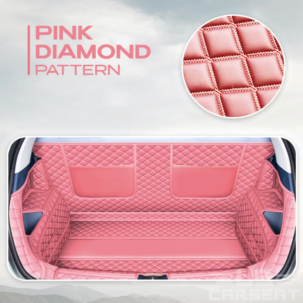 Alexcar Mota Waterproof Trunk Seat Cover Cargo Liner For Pet Fit Suv Car Jeep Truck Sedans Vans Pink