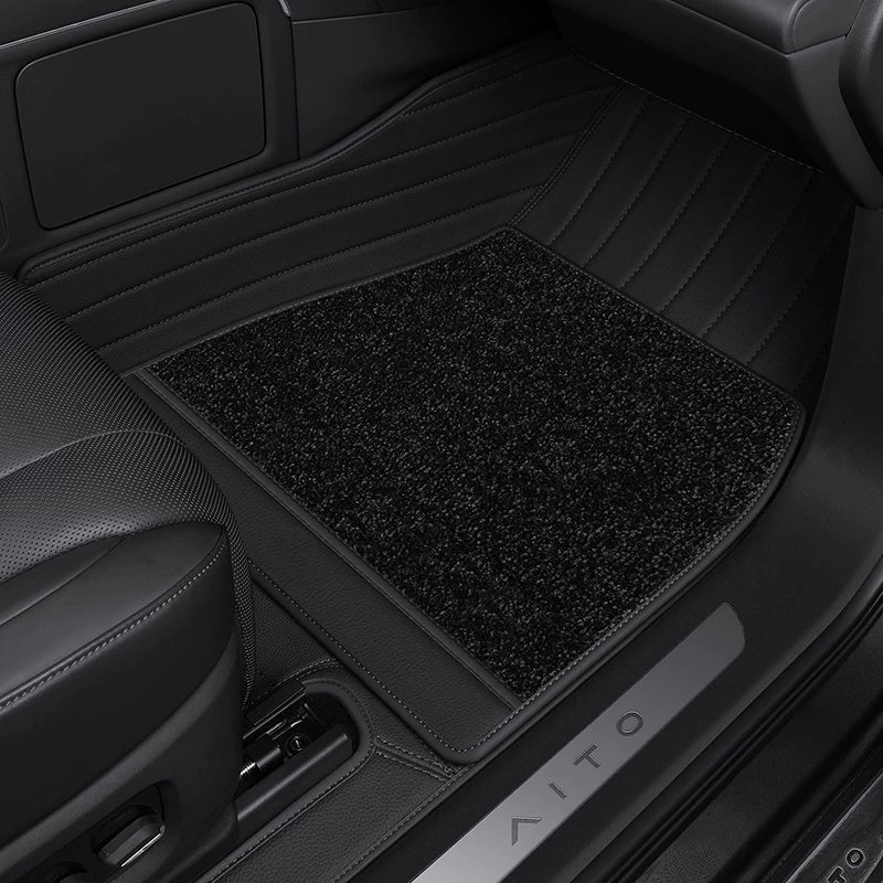 Tapetes de couro totalmente envolventes para carros - Logotipo personalizável