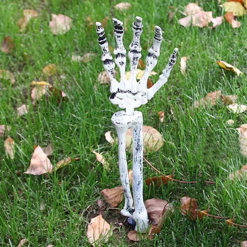 Realistic Halloween Skeleton Stakes – Skull Head & Arms Decorations for Outdoor Yard, Lawn, & Graveyard Party Supplies