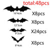 60PCS 3D Black Bat Wall Decor – Realistic PVC Stickers for Halloween Party & Creepy Home Decorations