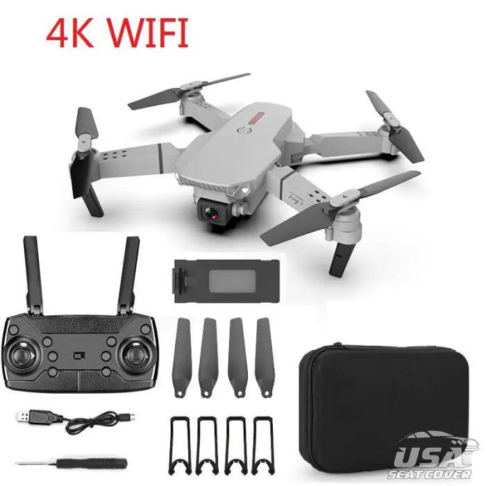 Cross-Border Folding Remote Control Aircraft High-Definition Aerial Photography Gray-4K Single