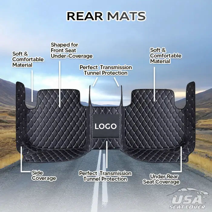 2025 Elvie Custom Heavy Duty, Universal Fit Floor Mats for Cars, SUVs, and Trucks