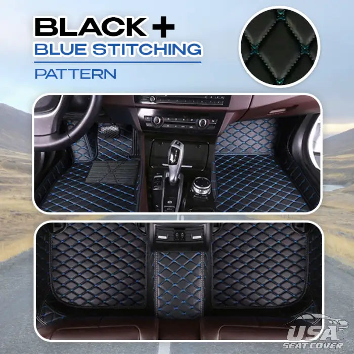 Heavy Duty Universal Rubber Floor Mats For Range Rover Evoque – 4-Piece Deep Tray Set, Black