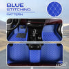 Elvie 2023 Heavy Duty Universal Fit Floor Mats For Cars Suvs And Trucks Blue / 2 Seats (Front Only