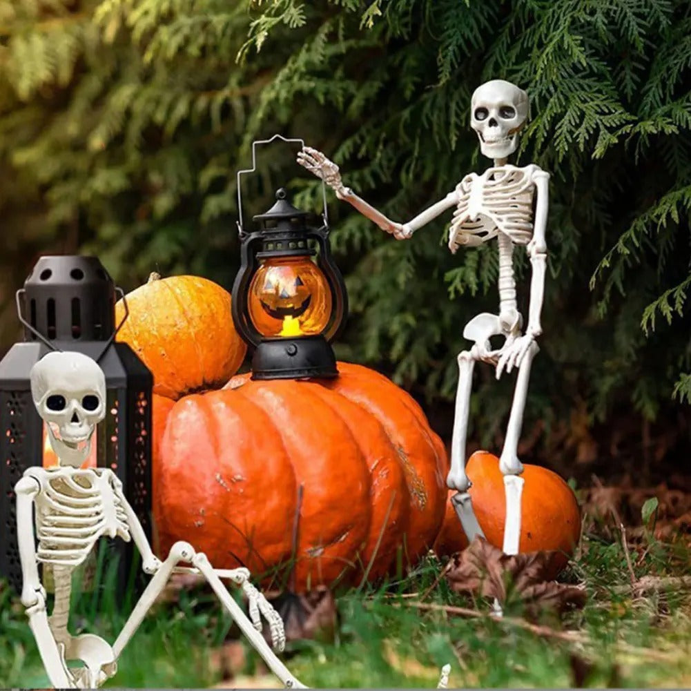 35.4/15.7 Inches Movable Joint Skeleton Halloween Decor – Perfect for Haunted House Accessories