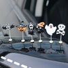 Halloween Cartoon Shaking Head Car Ornaments – Bat, Ghost, Wizard, Pumpkin Lantern