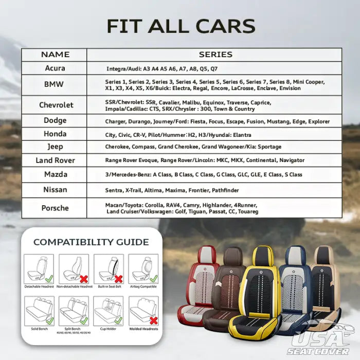 Nox 2023 Full Set Universal Breathable Waterproof Vehicle Leather Cover For Cars Suv