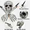 Realistic Halloween Skeleton Stakes – Skull Head & Arms Decorations for Outdoor Yard, Lawn, & Graveyard Party Supplies