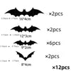 60PCS 3D Black Bat Wall Decor – Realistic PVC Stickers for Halloween Party & Creepy Home Decorations