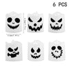 6Pcs LED Ghost Pumpkin Candle Lights – Multicolor Halloween Party & Haunted House Decorations