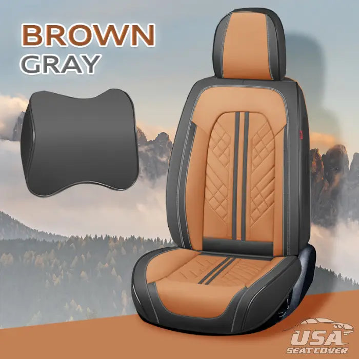 US Zetas Full Set Universal Breathable Waterproof Vehicle Leather Cove –  USA Seat Cover
