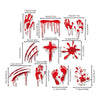 10pcs Halloween Bloody Fridge Magnets – Car Stickers for Kitchen & Garage Door Decor