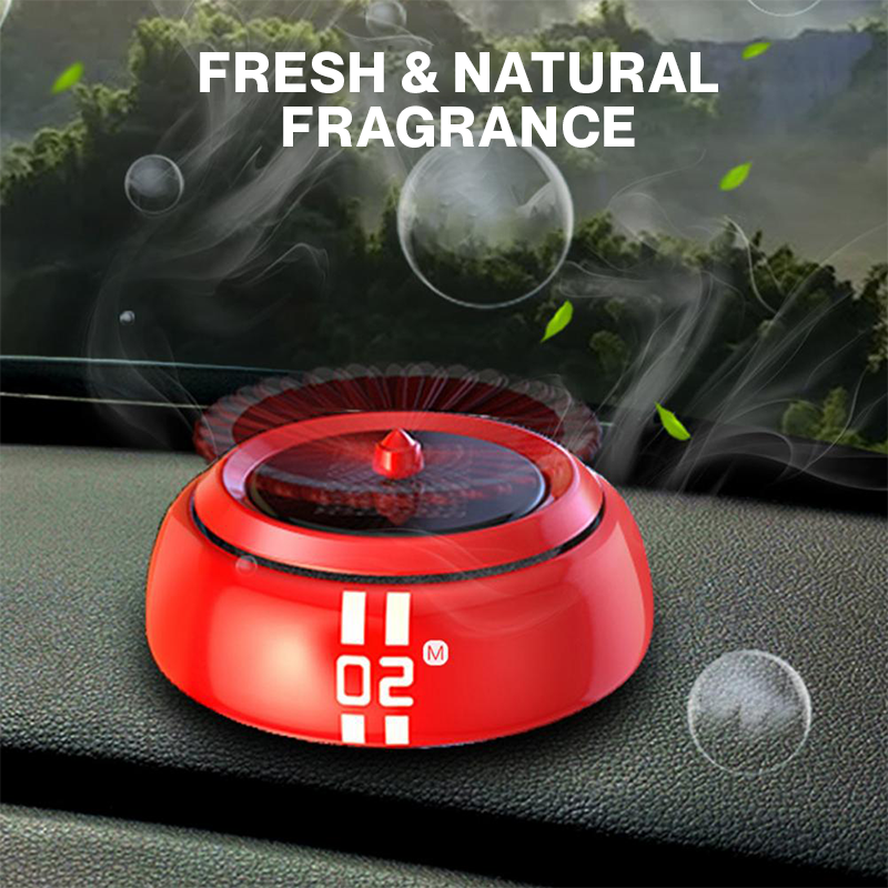 SolarPowered Spinning Aromatherapy Diffuser Car Air Freshener USA