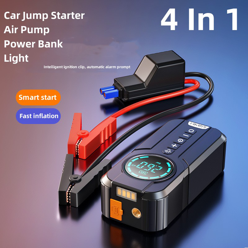 4 In 1 Car Jump Starte Portabler Air Pump Power Bank Lighting