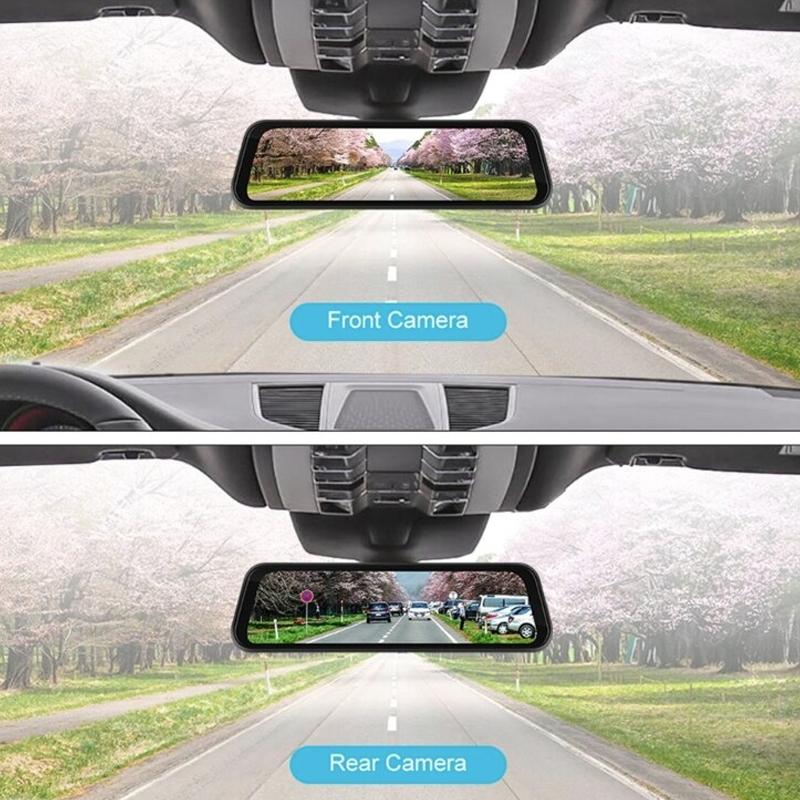 Car Mirror Monitor High-Definition Video Recording Carplay