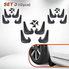 GLAMOR 4pcs/set Front & Rear Car Mud Flaps Splash Guards Universal Fit