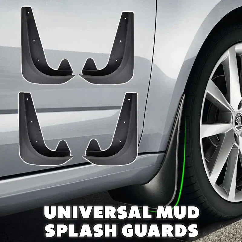 GLAMOR 4pcs/set Front & Rear Car Mud Flaps Splash Guards Universal Fit